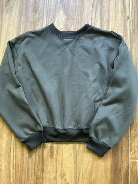Halara Women’s Medium Taupe Crewneck Oversized Sweatshirt Mushroom Greige Cozy